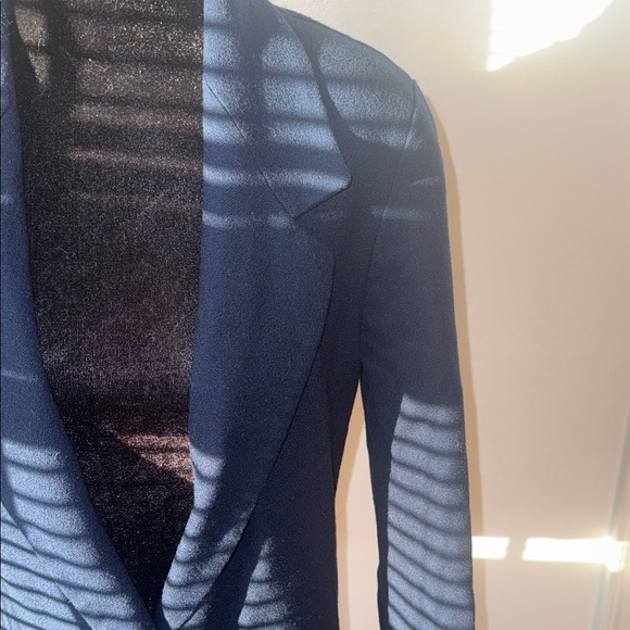 Vintage Pendleton Wool Blazer Navy Blue Single Button Jacket Women’s - Picture 10 of 11